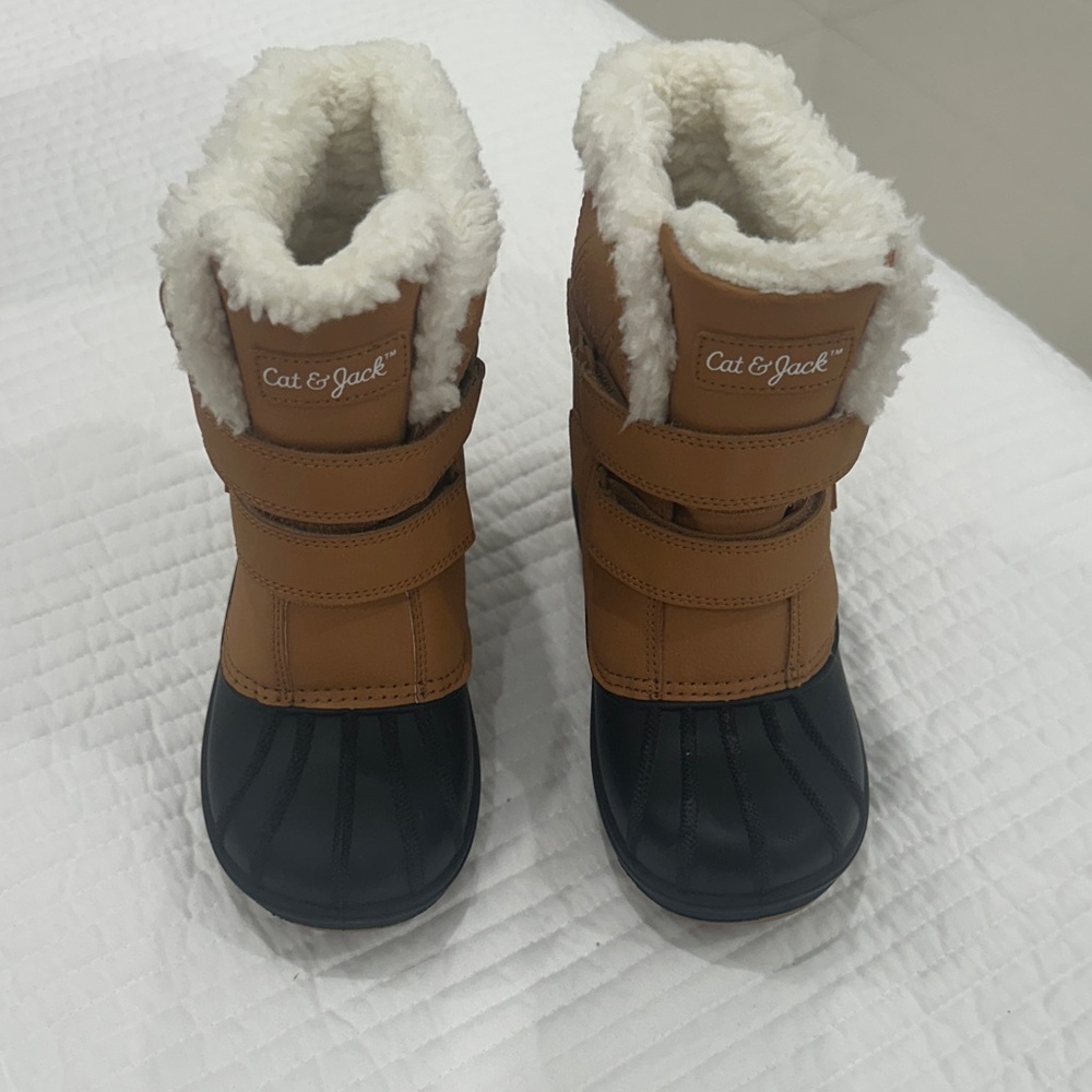 Cat & Jack Tan and Black Kids' Boots